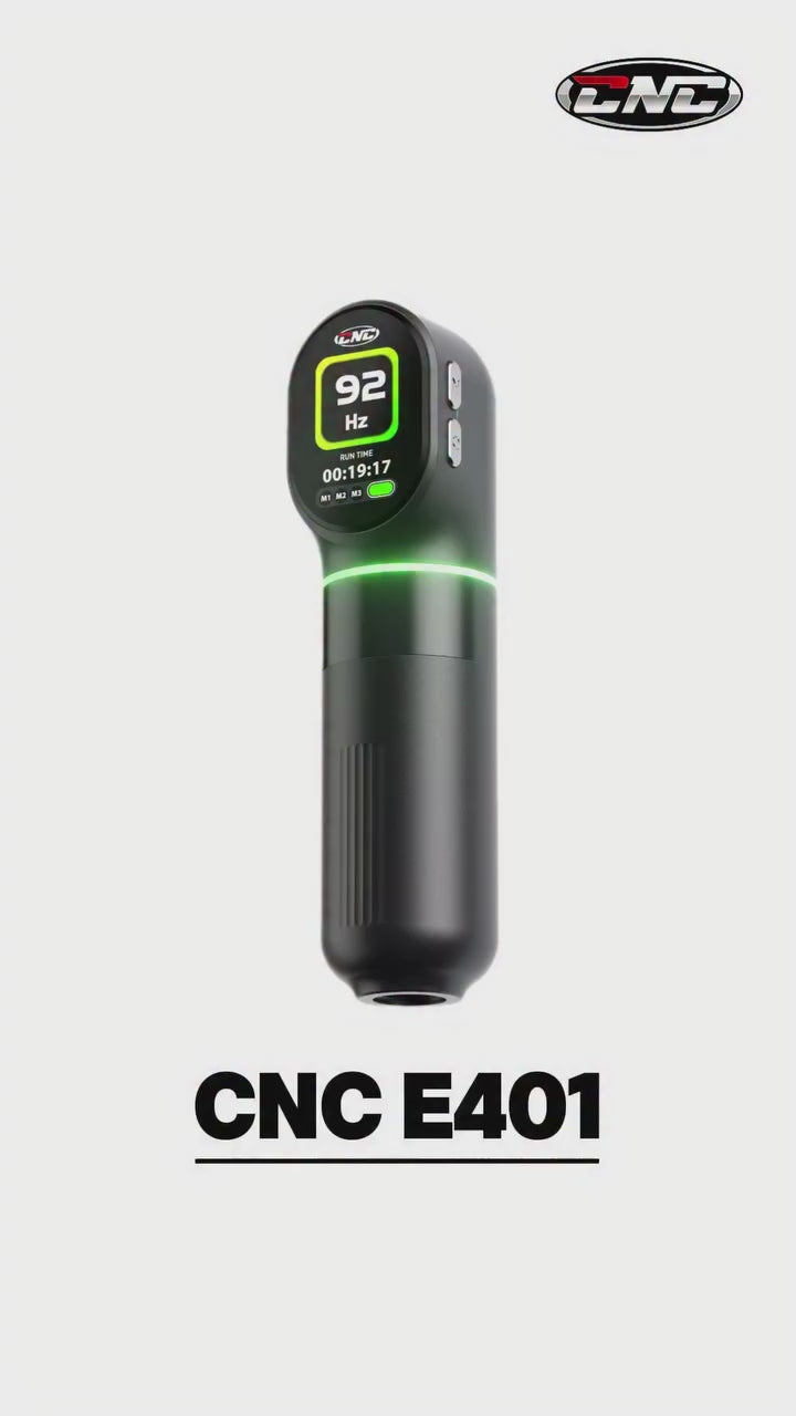 CNC AURIX Dual Battery Wireless Tattoo Machine – Stable Power for Lining, Shading & Packing