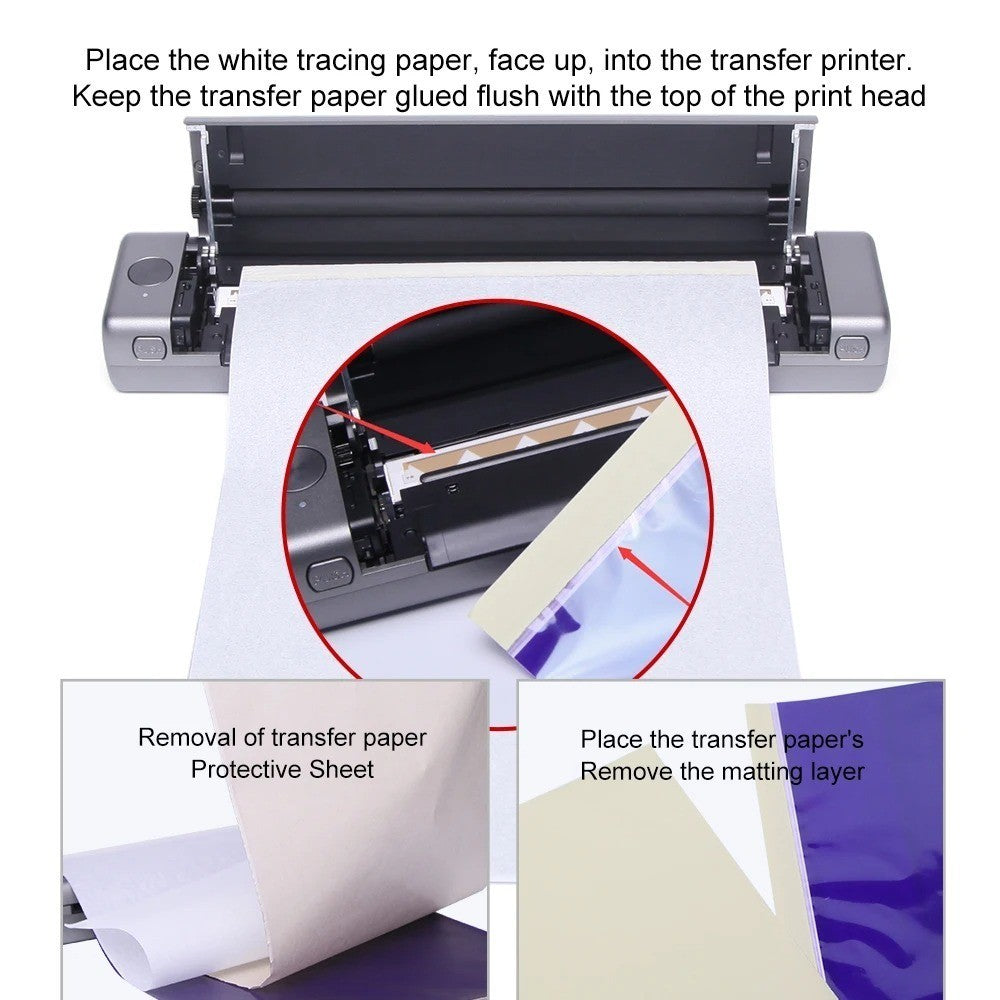 AIMO-T08FS Cordless Portable Tattoo Stencil  printer