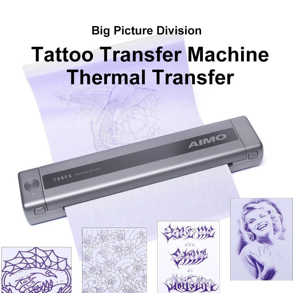 AIMO-T08FS Cordless Portable Tattoo Stencil  printer Main image