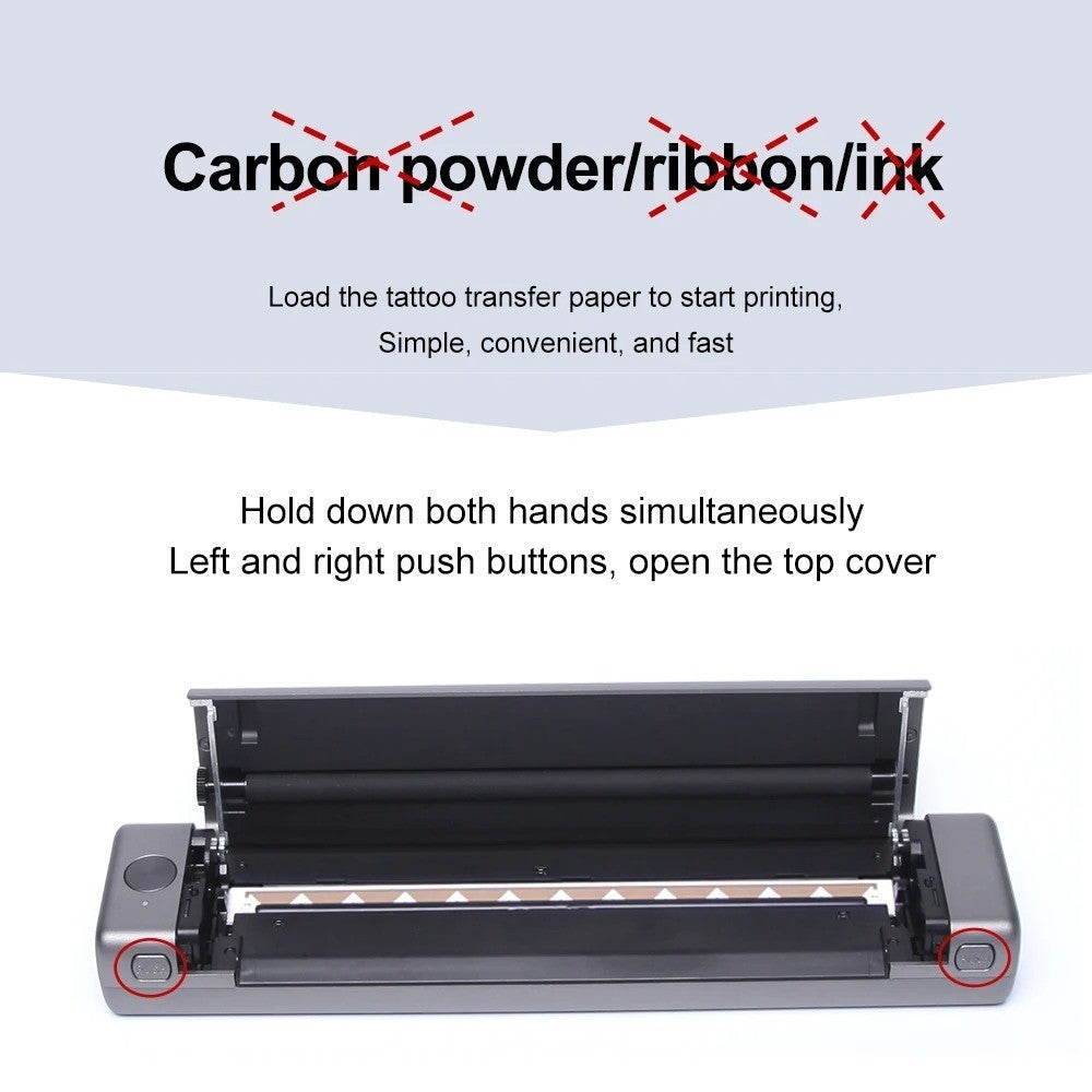 AIMO-T08FS Cordless Portable Tattoo Stencil  printer