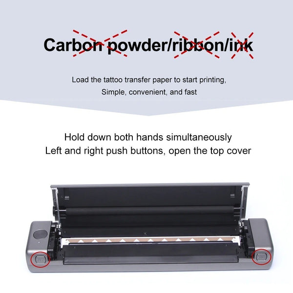AIMO-T08FS Cordless Portable Tattoo Stencil  printer