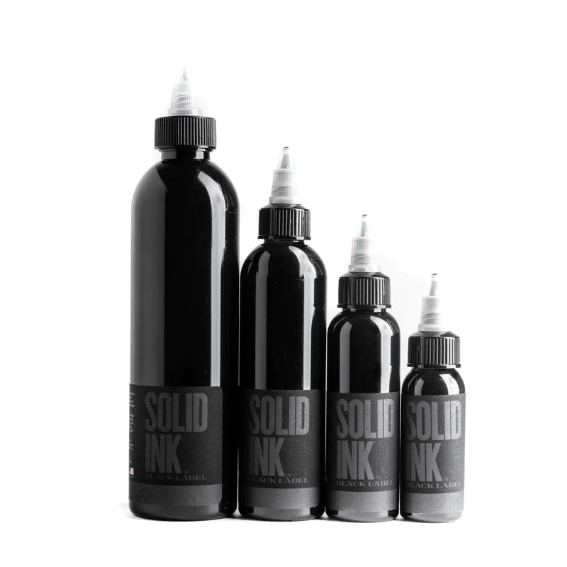 SOLID INK BLACK LABEL | LINING BLACK 1oz 2oz 4oz 8oz Main image