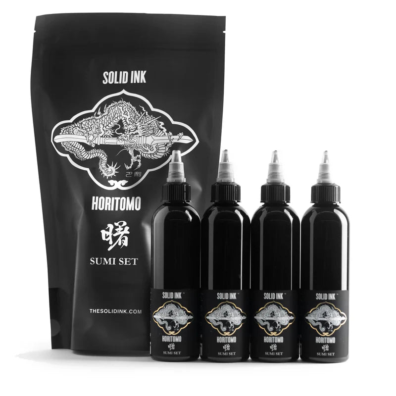 SOLID INK HORITOMO SUMI SET | BLACK, DARK, MEDIUM, LIGHT Secondary image