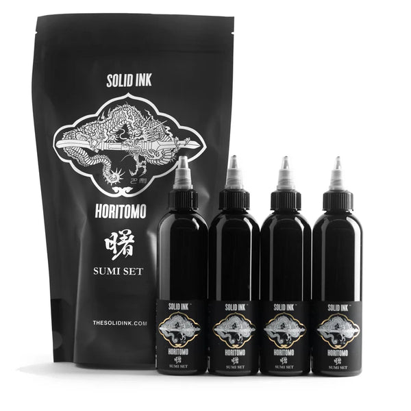 SOLID INK HORITOMO SUMI SET | BLACK, DARK, MEDIUM, LIGHT