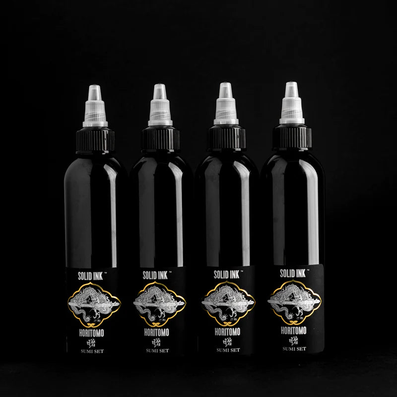 SOLID INK HORITOMO SUMI SET | BLACK, DARK, MEDIUM, LIGHT